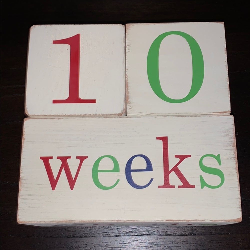Age Blocks for kids. Week, Months, Years, Grade